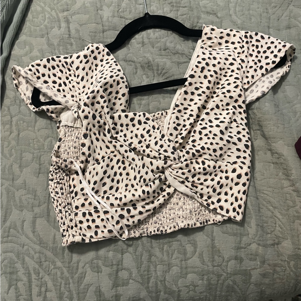 Stylish Cream and Black Women's Top